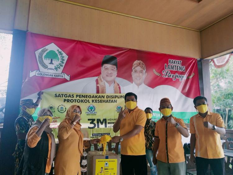 AMPG Bagikan 20 Ribu Masker Ke Paslon Musa-Dito