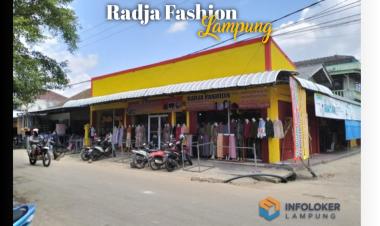 Lowongan Kerja Toko Radja Fashion Lampung, Way halim, Bandar Lampung Kota