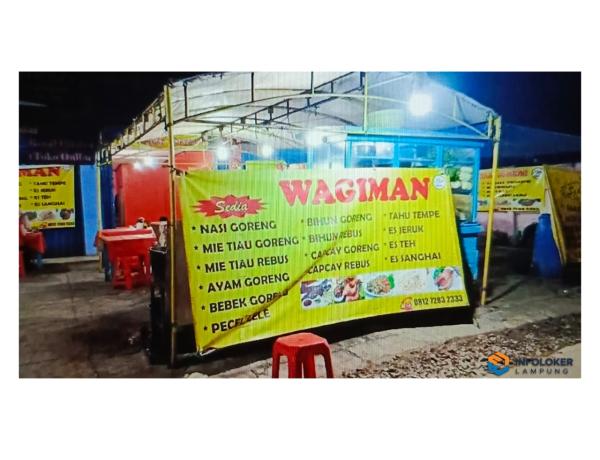 Dicari Karyawan Untuk  Pecel Lele Wagiman ,Natar Lampung Selatan