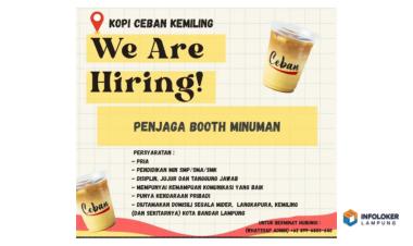 LOKER PENJAGA BOOTH KOPI Kemiling, Bandar Lampung Kota, Lampung