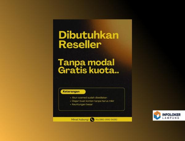 Dicari reseller bangunan gratis tanpa modal, Kemiling, Bandar Lampung Kota, Lampung