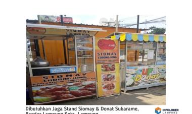 Lowongan Pekerjaan Jaga Stand Siomay & Donat Sukarame, Bandar Lampung Kota, Lampung