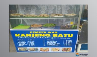 Dicari penjaga warung pempek dan gado Kedaton, Bandar Lampung Kota, Lampung
