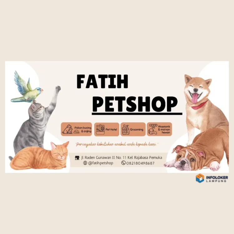 Dibutuhkan karyawati toko petshop Rajabasa, Bandar Lampung Kota, Lampung