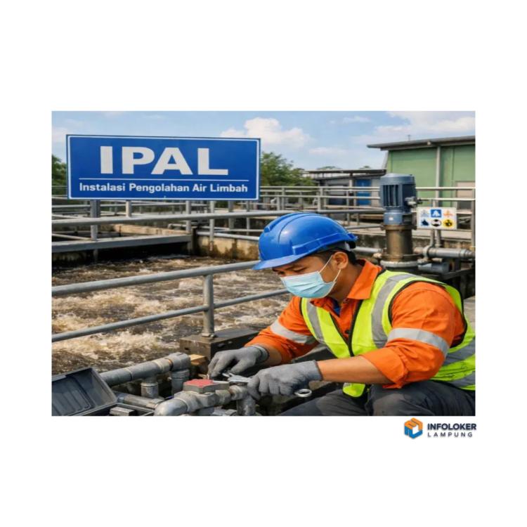 Operator Maintenance IPAL, Tanjung Karang Pusat, Bandar Lampung Kota, Lampung