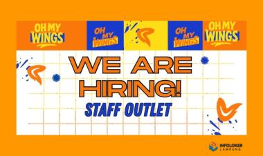 Lowongan kerja untuk posisi Staff Outlet tersedia di Oh My Wings Bandar Lampung.