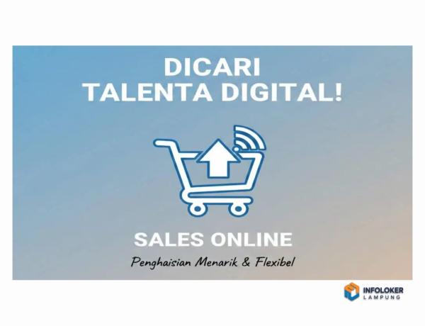 Sales Online (Work from home | WFH | Remote) Tanjung Karang Pusat, Bandar Lampung Kota, Lampung