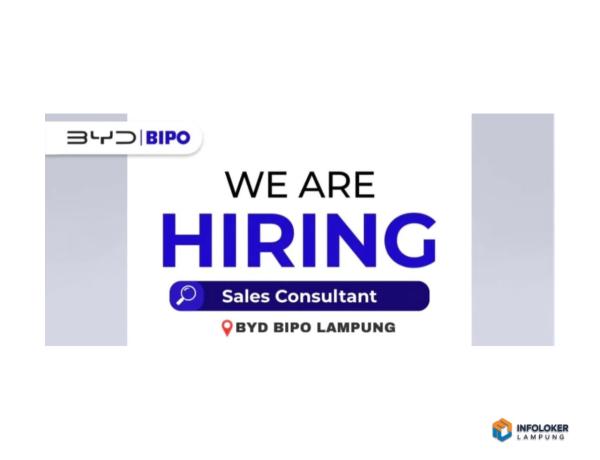 Lowongan Kerja Sales Consultant di BYD BIPO Lampung