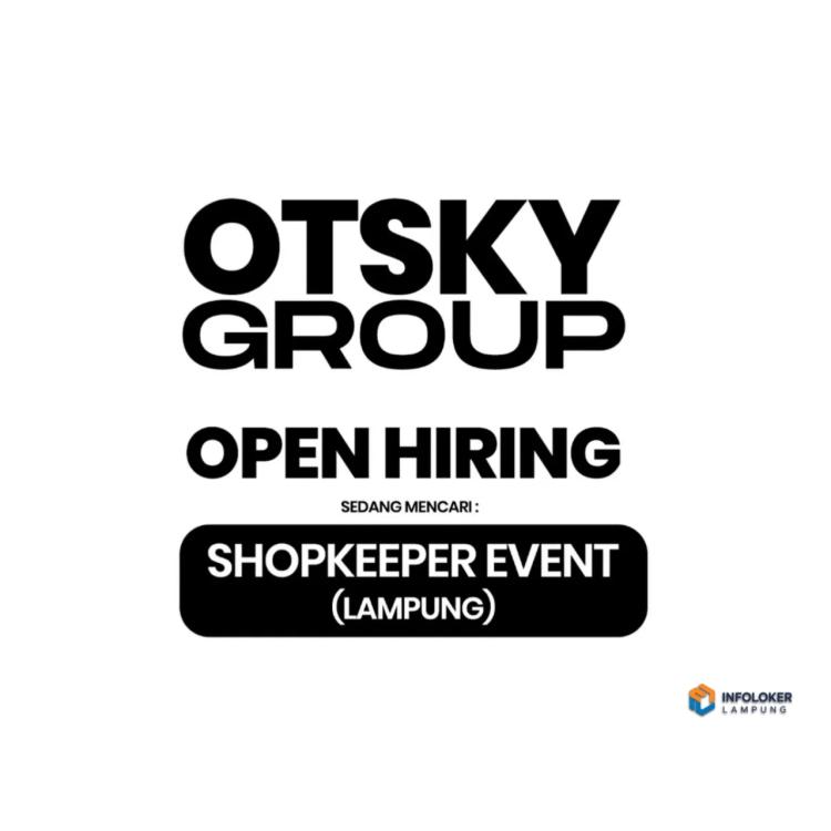Dibutuhkan Shopkeeper Event di Lampung, bandar lampung
