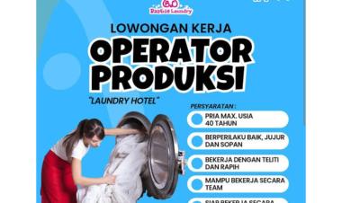Lowongan Kerja sebagai Operator Produksi di Barbie Laundry (Laundry24Jam Lampung)