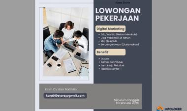 Loker Admin Online Shop Way Halim, Bandar Lampung Kota, Lampung
