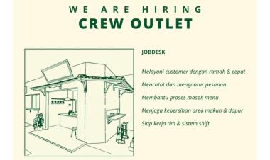 Lowongan Kerja untuk Posisi Crew Outlet, Bandar Lampung