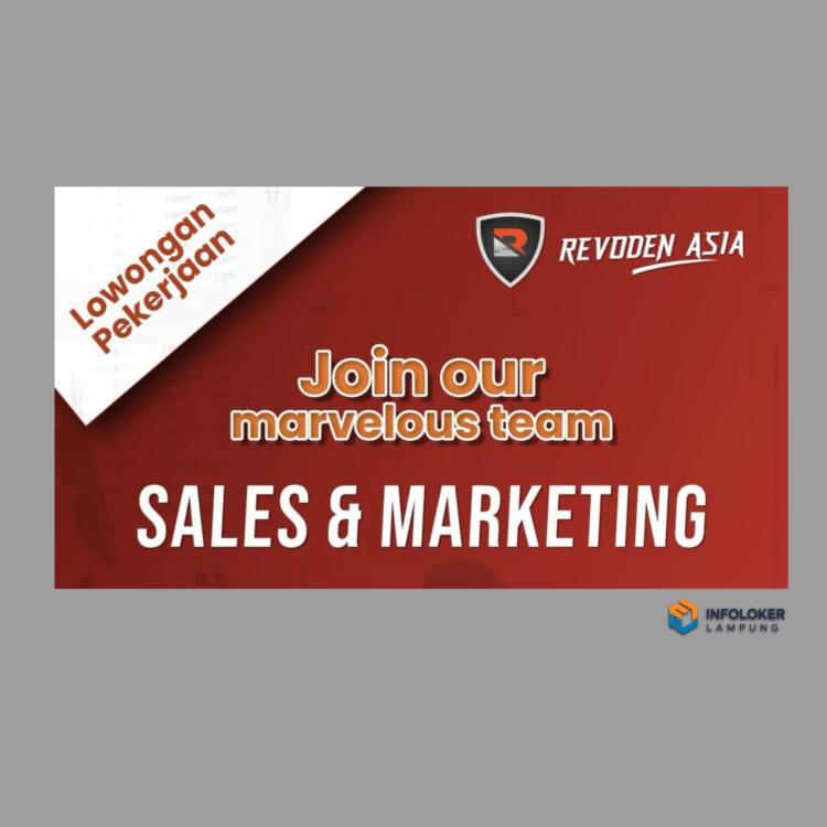 Lowongan Pekerjaan Sales & Marketing di Revoden Asia, Bandar Lampung