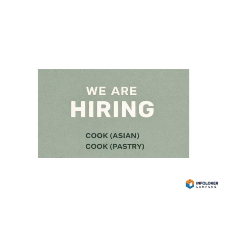 Lowongan Kerja Untuk Posisi Cook di Wilayah Metro, Lampung.