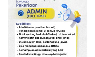 Lowongan Kerja Posisi Admin (Full Time) di Bimbel Assamba, Bandar Lampung