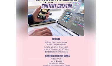 Loker Untuk Posisi Content Creator di Bang Panji Group (Uigi-Trigi's) yang berlokasi di Bandar Lampung.