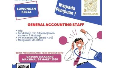 Lowongan Kerja Indofood CBP (Noodle Lampung)