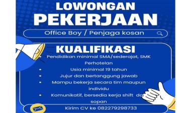 Dibutuhkan Karyawan Office Boy di Belimo Homeliving, Bandar Lampung
