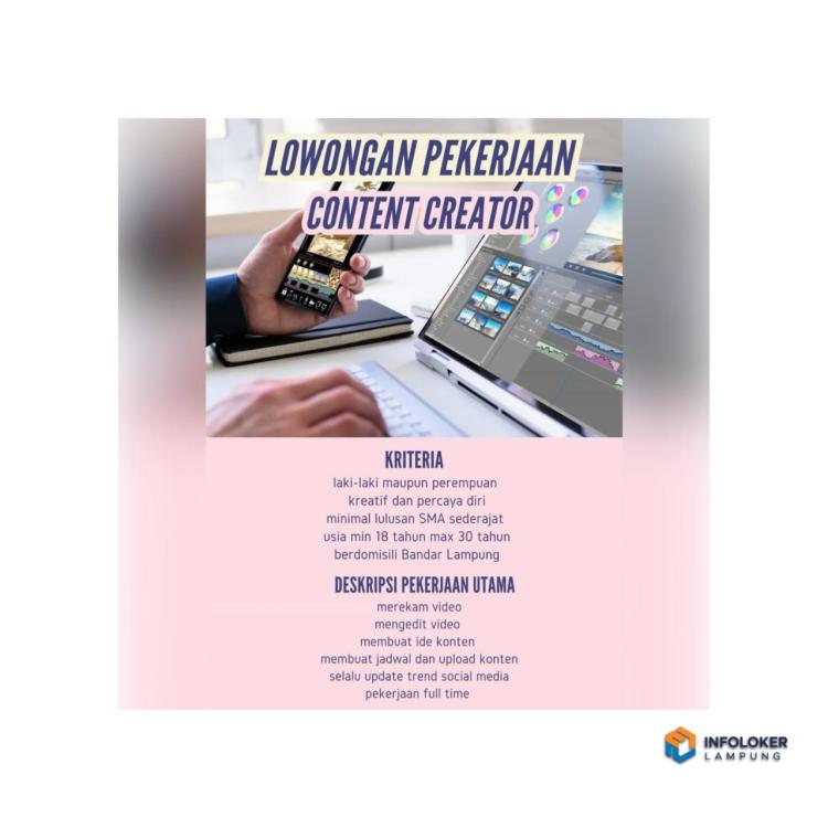 Loker Untuk Posisi Content Creator di Bang Panji Group (Uigi-Trigi's) yang berlokasi di Bandar Lampung.