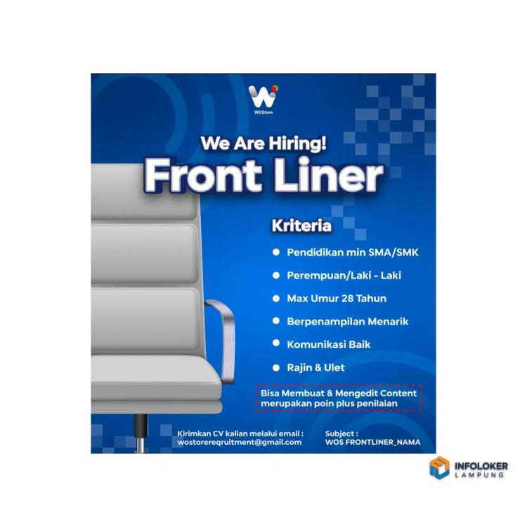 Lowongan Kerja Front Liner Di WOStore, Bandar Lampung