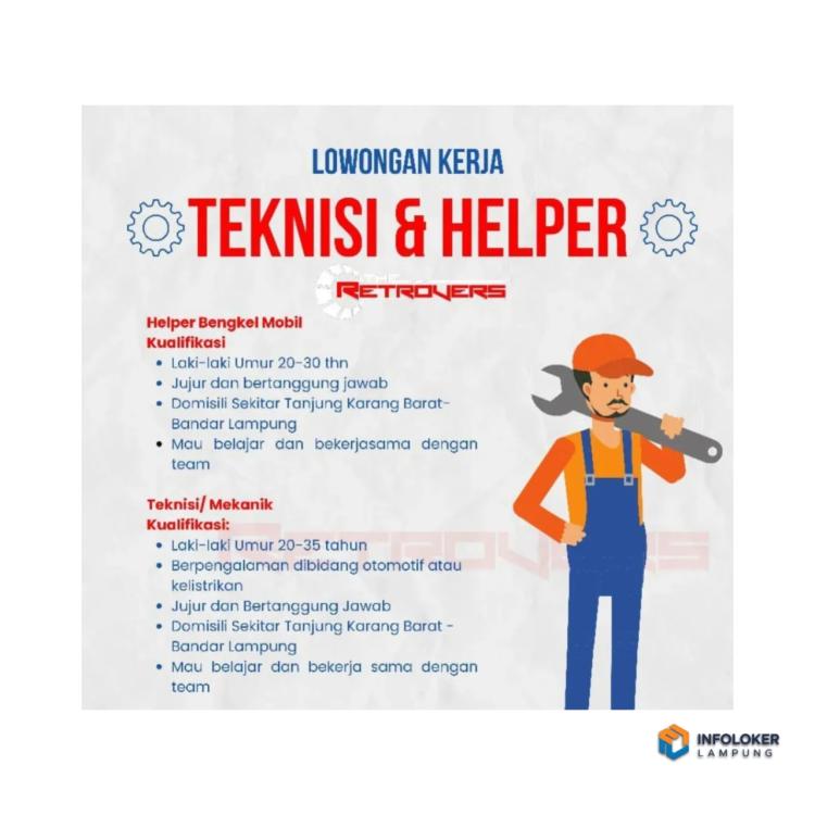 Lowongan Kerja dari Retrovers Bandar Lampung