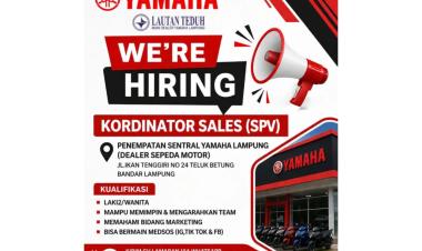 Lowongan Kerja Untuk Posisi Kordinator Sales (SPV) Bandar Lampung
