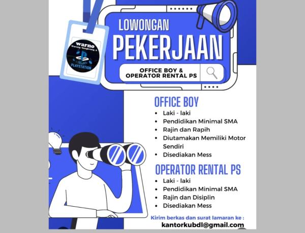 Lowongan Kerja Dari Warno (Warung Nongkrong & PlayStation, Bandar Lampung