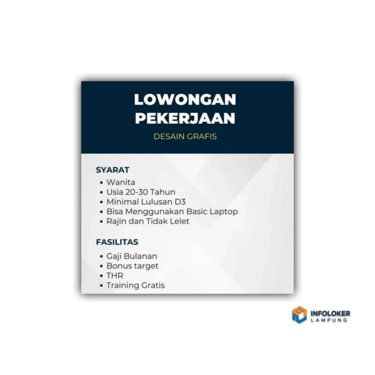 Lowongan Kerja Posisi Desain Grafis, Bandar Lampung