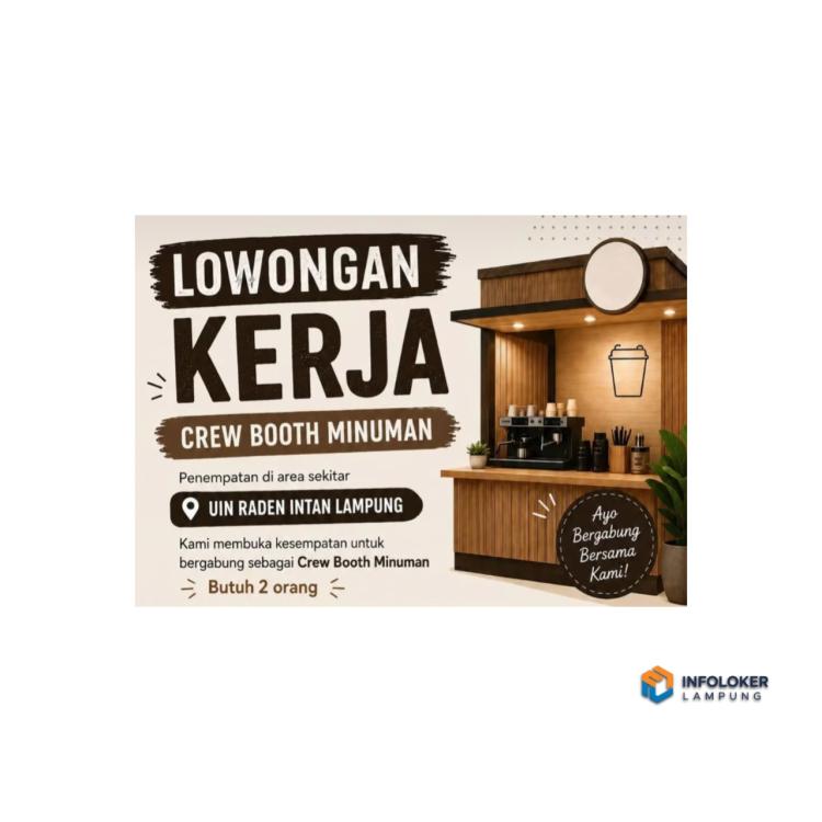 Lowongan Kerja Crew Booth Minuman, Bandar Lampung