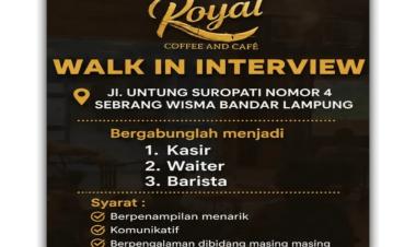 Lowongan kerja di Royal Coffee and Café, Bandar Lampung