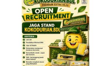 Lowongan Kerja Dari Kokodurian Untuk Posisi Jaga Stand Kokodurian, Bandar Lampung