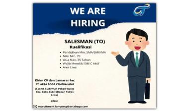 Lowongan Kerja Salesman (Taking Order / TO) di PT. Arta Boga Cemerlang untuk wilayah Liwa, Lampung