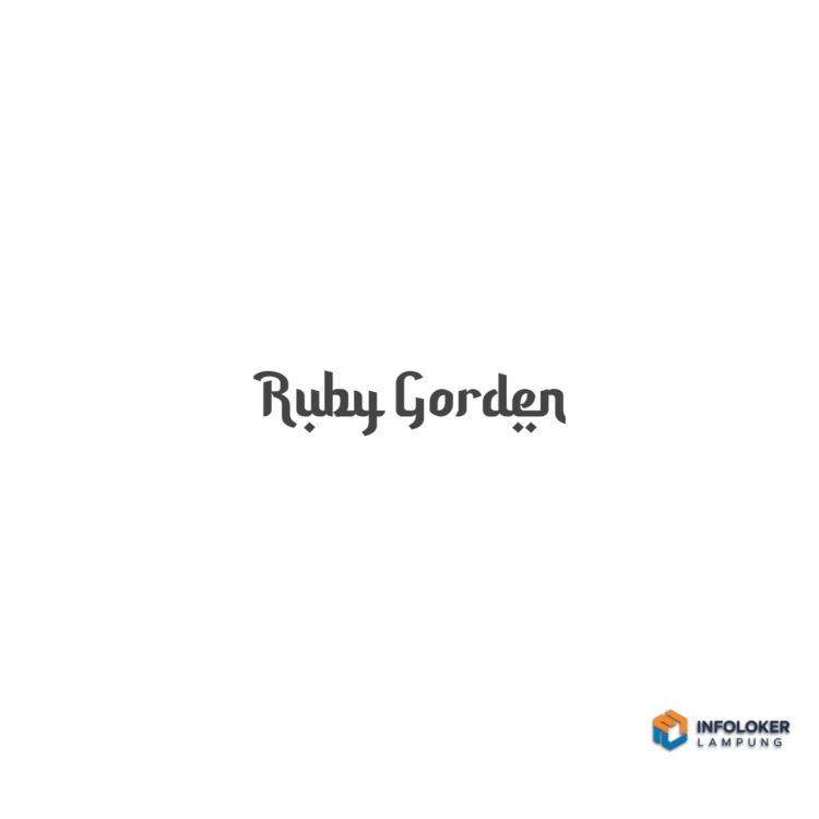 Lowongan kerja di Ruby Gorden mencari posisi Pramuniaga, Metro, Lampung