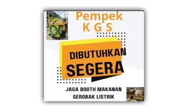 Pempek KGS sedang membuka lowongan kerja untuk posisi Jaga Booth Makanan Gerobak Listrik, bandar lampung