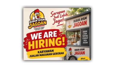 Lowongan pekerjaan untuk posisi Karyawan Jualan Makanan Gerobak di area Tanjung Karang, Lampung
