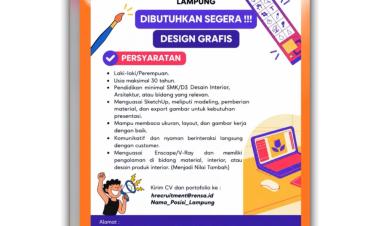 Sentra WPC Lampung sedang membuka lowongan kerja untuk posisi Design Grafis