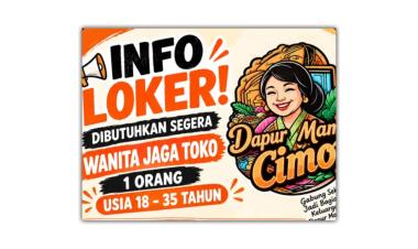 Lowongan kerja dari Dapur Mami Cimoy untuk posisi Jaga Toko di Metro Pusat, lampung