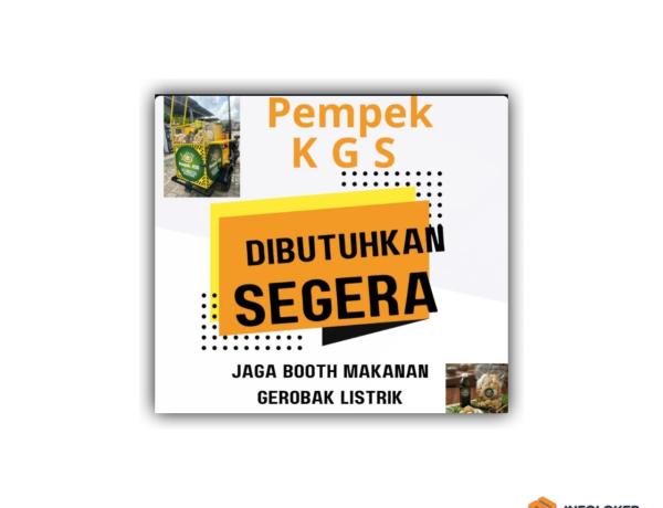 Pempek KGS sedang membuka lowongan kerja untuk posisi Jaga Booth Makanan Gerobak Listrik, bandar lampung